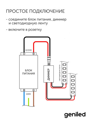 Диммер Geniled GL-12V216WRF-S в России